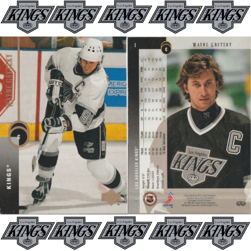 Wayne Gretzky LA Kings 1994-1995 Upper Deck Oversize Jumbo Hockey Card  #1 5x7